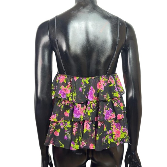 Betsy Johnson/Victorias Secret 
Floral print ruffled Camisole/Tank top - Picture 4 of 6
